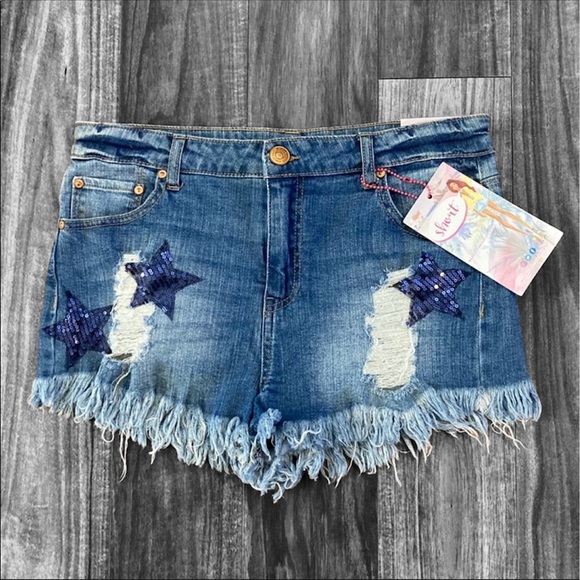 Almost Famous Pants - Almost Famous High Rise Shorts Sz 13